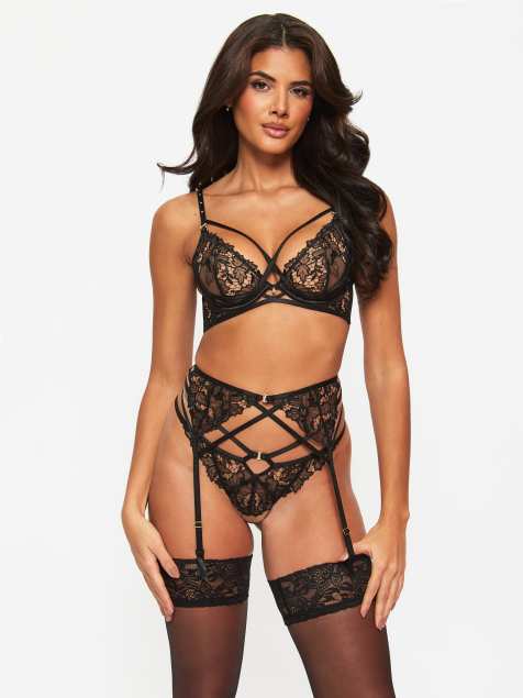 Ann Summers Untold desire lingerie set in black - view 1