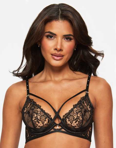 Ann Summers Untold desire non padded plunge bra in black - view 1