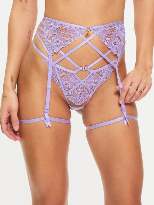 Ann Summers Untold desire suspender belt in lilac | ASOS