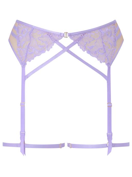 lavender garter belt Serena Violet Suspender Belt main image 0