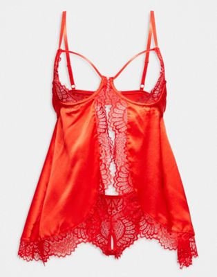 Ann Summers Unwrap Me Babydoll in Red - ASOS Price Checker