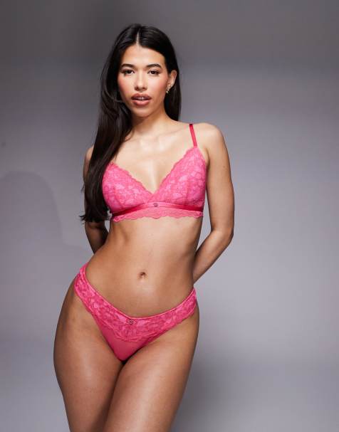 Ann Summers Valentines Sexy Lace thong in pink - view 1