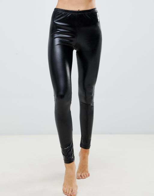 Ann Summers Wet Look Leggings Black X Small : : Health