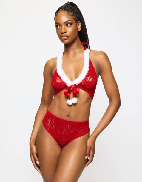 Ann Summers Winter wonderland set in red - view 1
