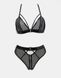 [Ann Summers] Ann Summers Zorah set in black S BLACK