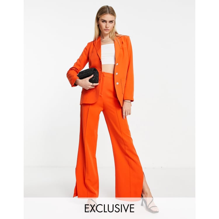 Ensemble tailleur orange store