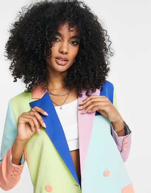 Multi coloured outlet blazer womens