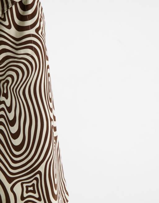 Annorlunda denim vest in swirl print co-ord, 2 of 4