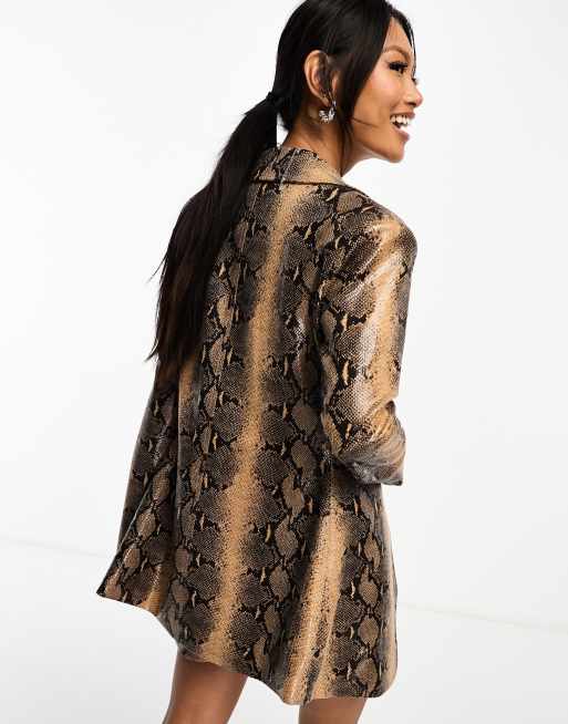 Snakeskin hot sale blazer dress