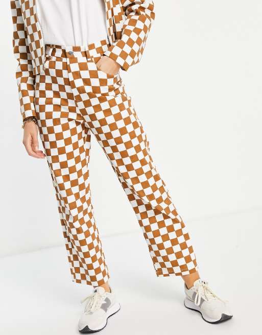 Checkerboard pants on sale