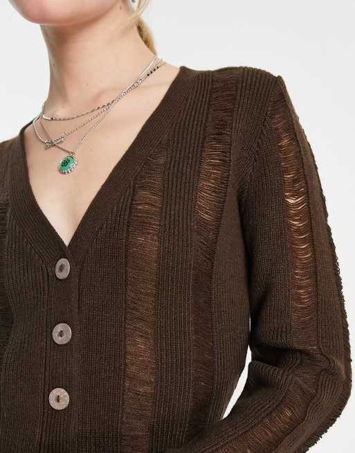 Fine shop gauge cardigan