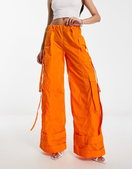 Bright orange cheap pants womens