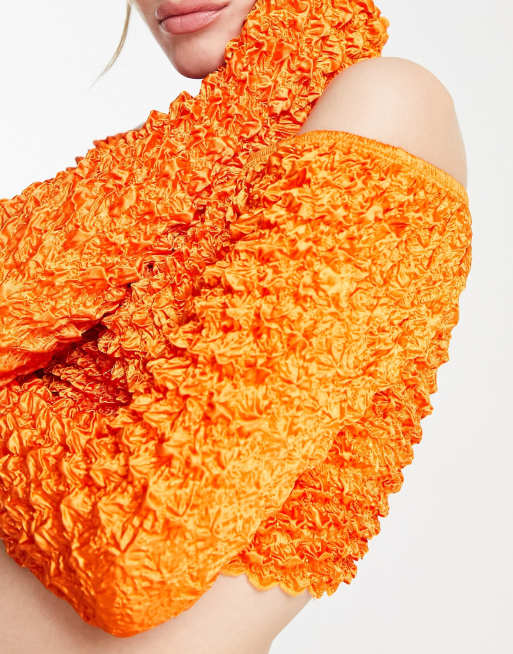 Orange popcorn sweater online