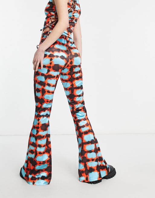 Tie dye flare sales pants