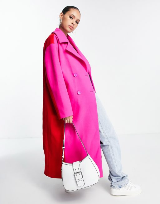 Pink and red on sale coat