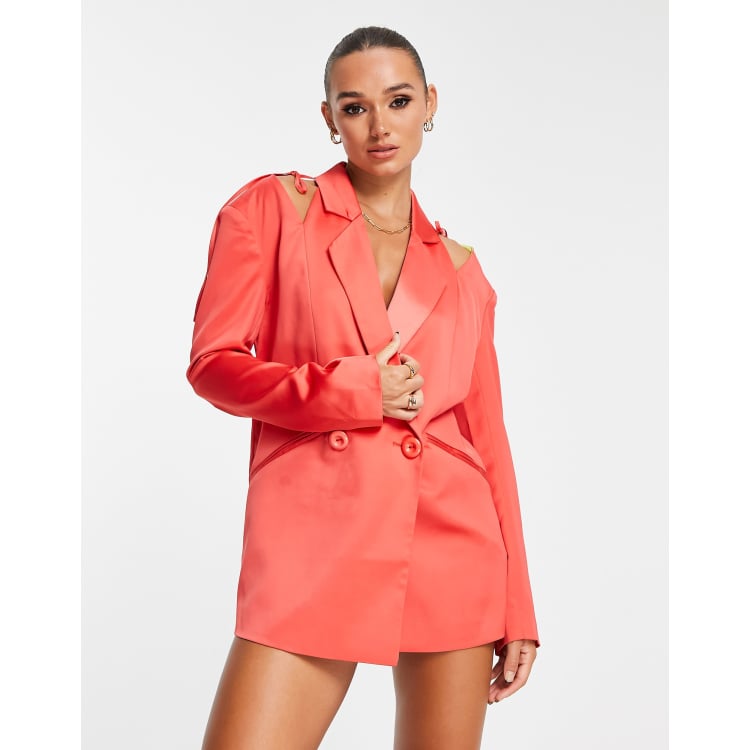 Coral hot sale blazer dress