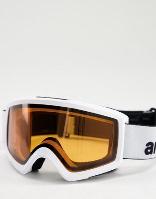 Anon Helix 2.0 non mirror ski goggles in white