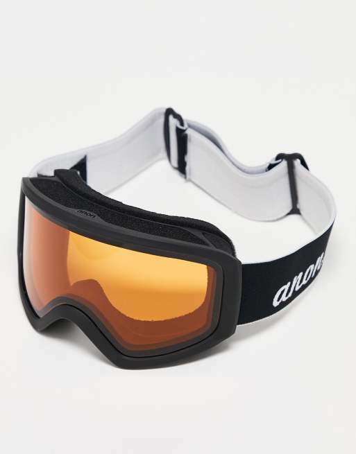 Anon insight ski goggles in black and amber | ASOS