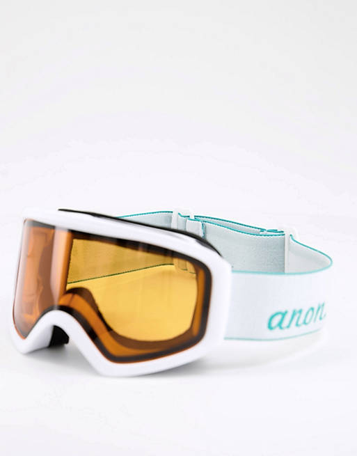 Women Anon Non-Mirror Insight ski goggles in white 