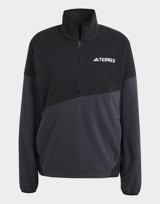 Anorak negra y gris carbón de felpa Terrex Multi Climawarm de adidas, 4 de 4