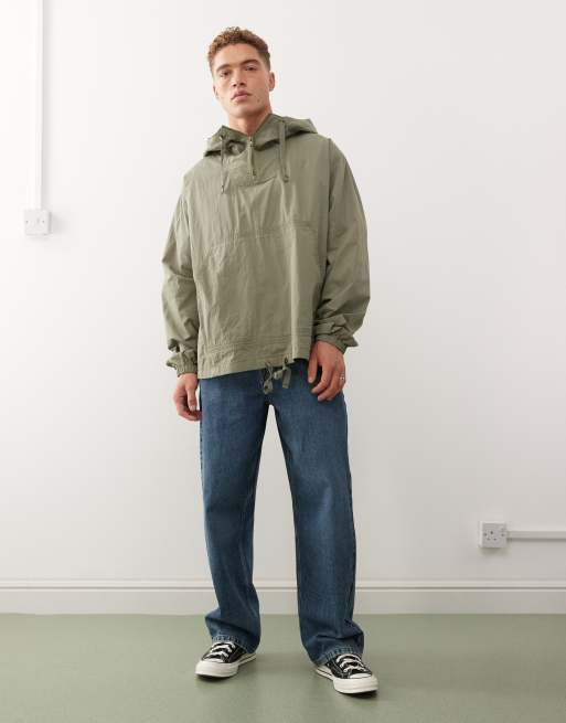 Anorak verde sin cierres con capucha de Reclaimed Vintage , 2 de 5