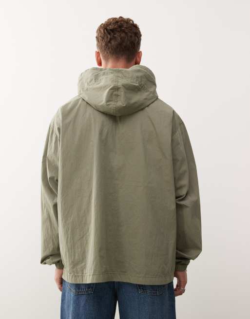 Anorak verde sin cierres con capucha de Reclaimed Vintage , 3 de 5