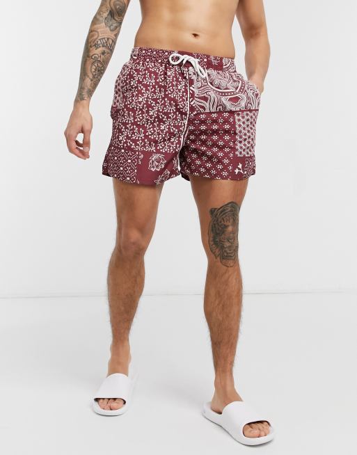 Bandana Printed Swim Shorts