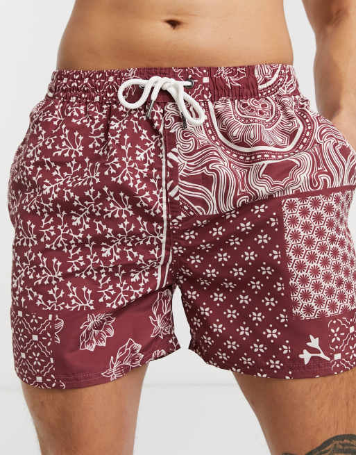 Bandana Printed Swim Shorts