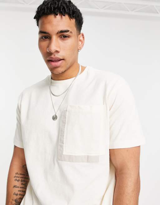 T-shirt Oversize Bordeaux Another Influence - Taille L - Coupe Boxy, Col Chemise