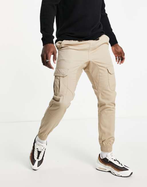Another Influence cargo pants in stone