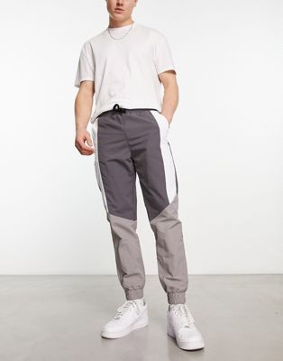 Another Influence co-ord nylon joggers in grey
