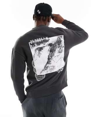 Another Influence Another Influence co-ordinates oversized sweatshirt in black