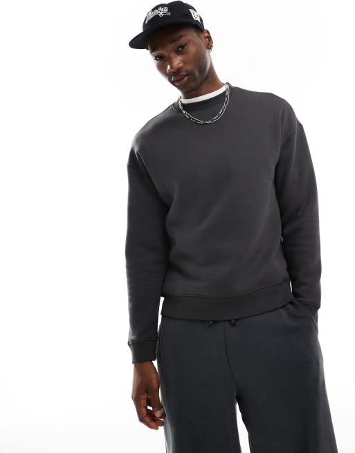 Another Influence co-ordinates oversized sweatshirt in black, 2 of 4