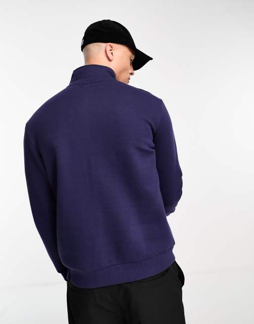 Another Influence color block half zip sweatshirt in navy, 2 of 4