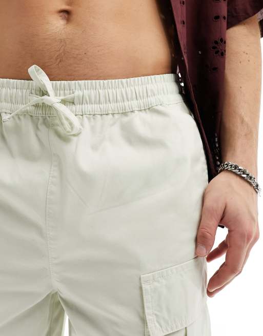 Cotton twill fashion cargo shorts