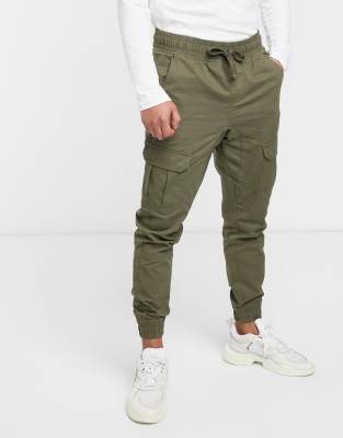 cargo cuffed trousers