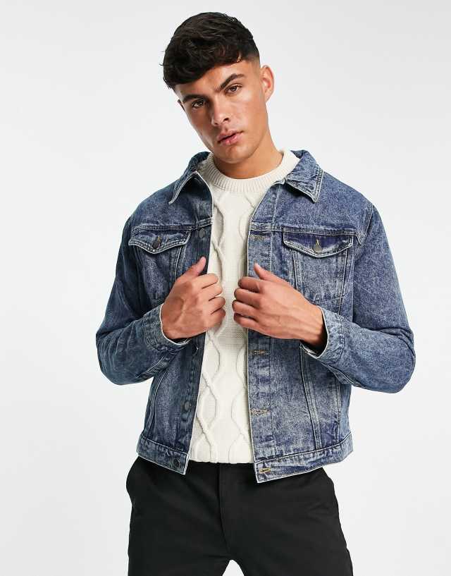 Another Influence denim jacket in blue