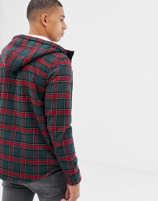 Another Influence Fleece Lined Check Over Jacket