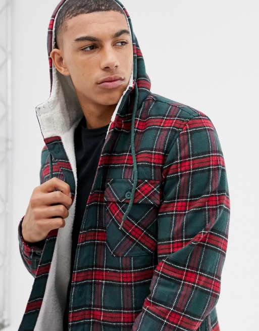 Another Influence Fleece Lined Check Over Jacket