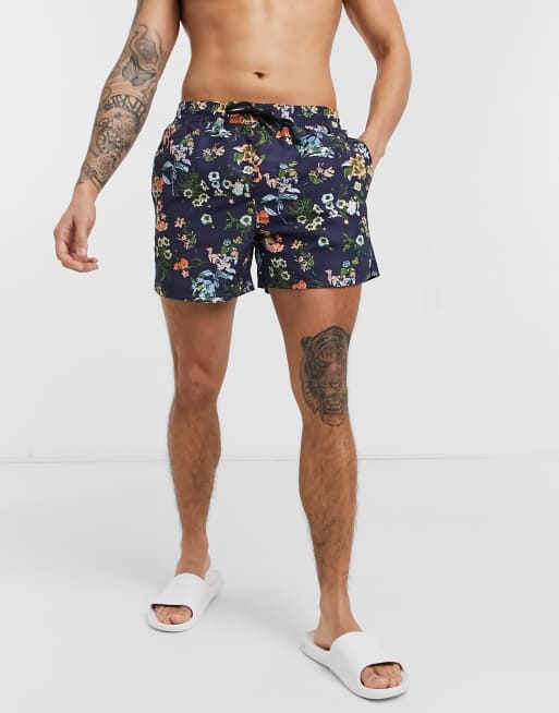 Another Influence floral print swim trunks | ASOS