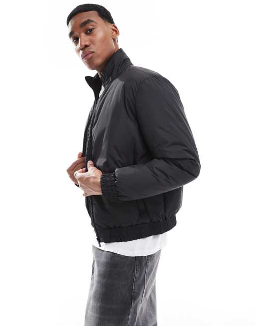 Another Influence high collar bomber jacket in black ASOS