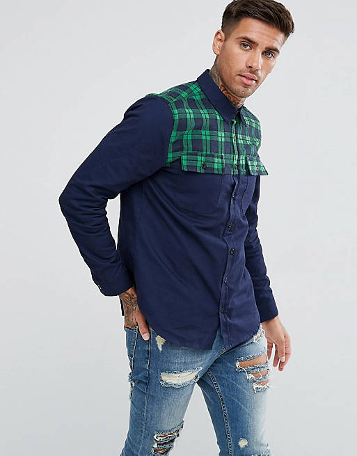 Another Influence Overshirt Checked Shoulder | ASOS
