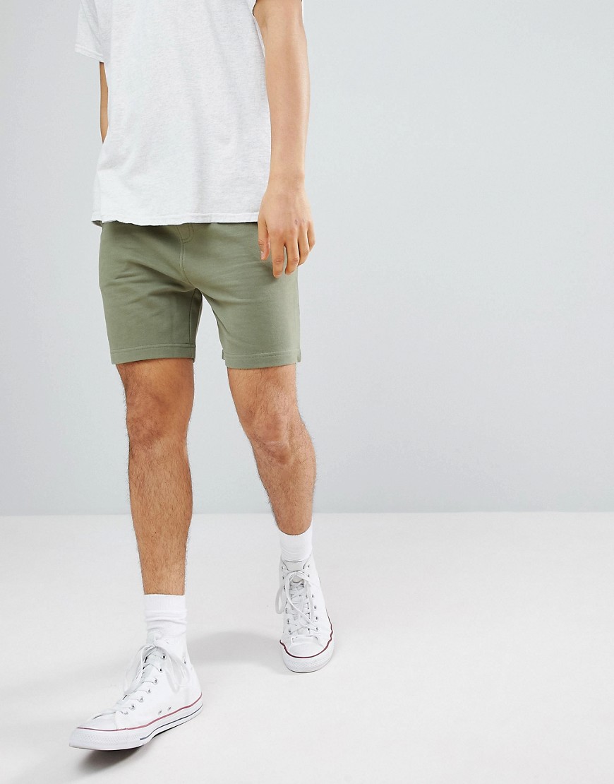 Another Influence - Pantaloncini basic in jersey manopesca-Verde