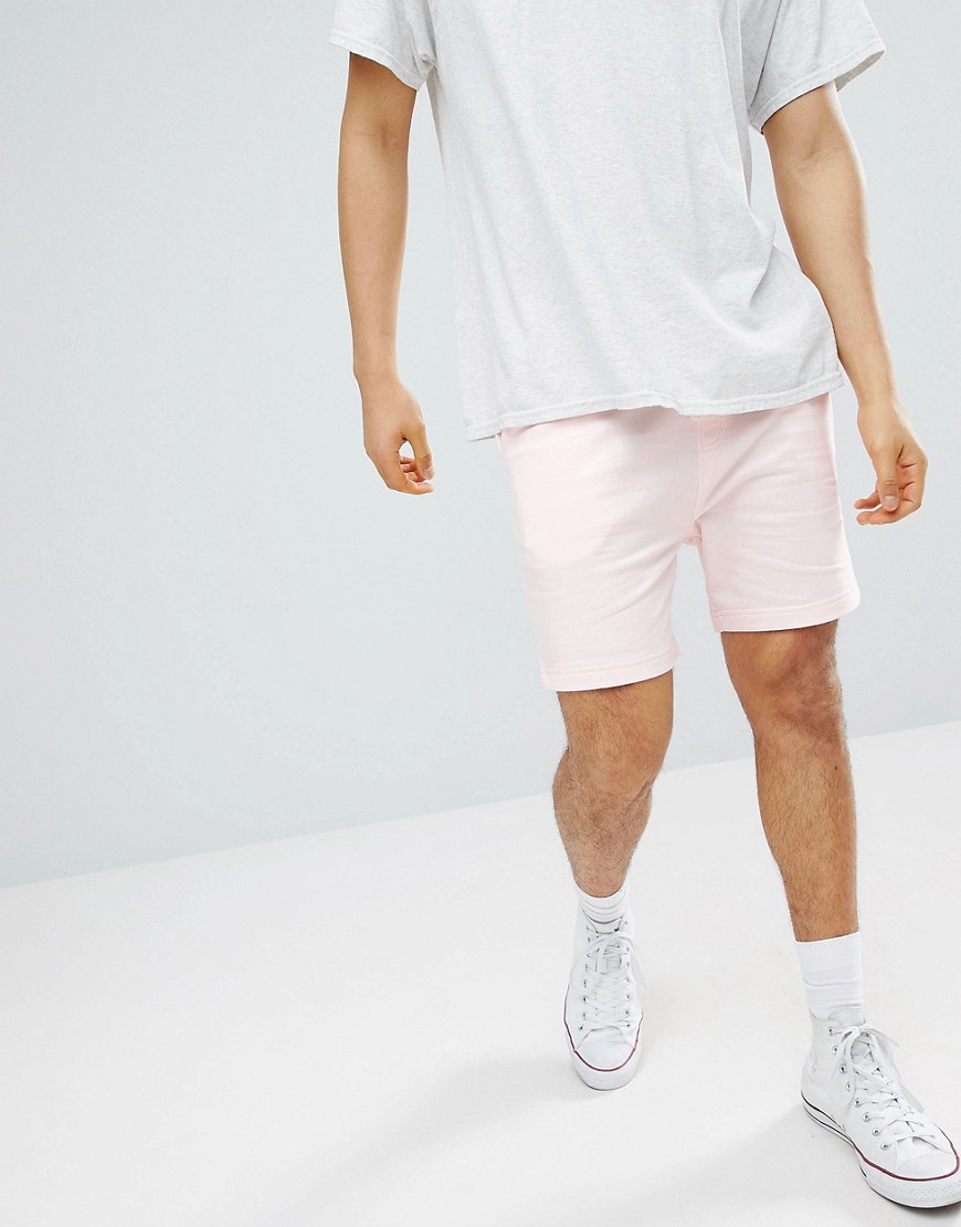 Another Influence - Pantaloncini basic in jersey manopesca-Rosa