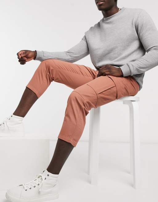Another Influence - Pantaloni cargo color cuoio in coordinato