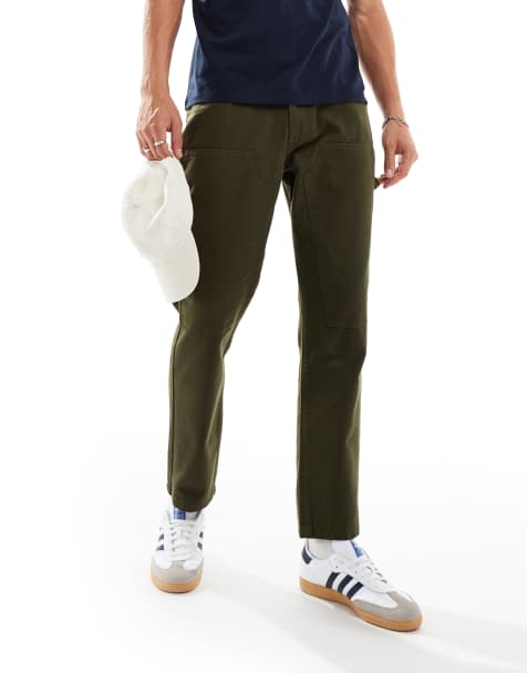 Another Influence - Pantaloni comodi dritti verde scuro - view 1