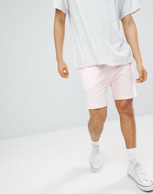 Another Influence – Persikofärgade jersey-shorts i basmodell-Rosa