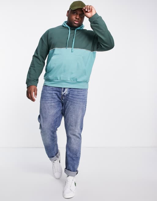 Colour block hoodie sale