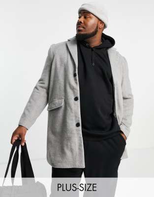 plus size longline coat