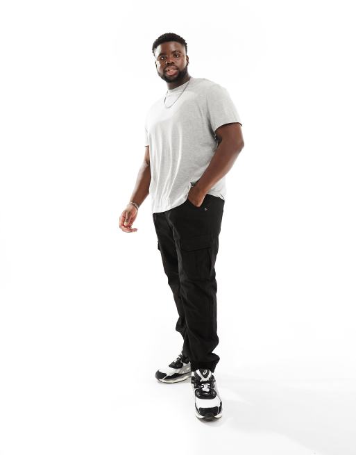 Another Influence Plus - Pantalon cargo resserré aux chevilles - Noir